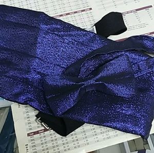 MIDNIGHT Blue Glitter Cummerbund Set
